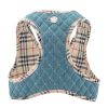 Step-In Denim Dog Harness - Beige Plaid